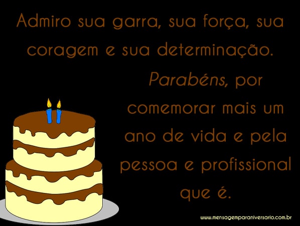 Parabéns, meu colega de trabalho!