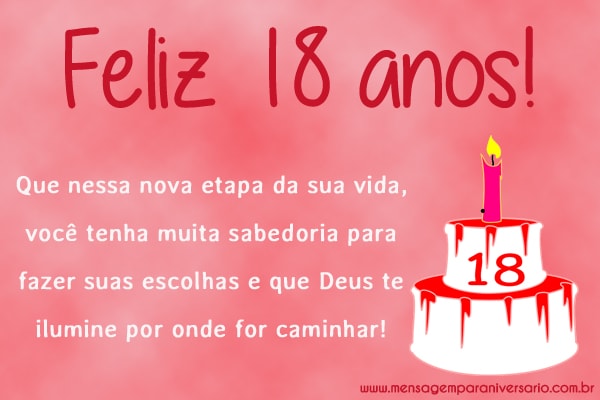 Feliz 18 anos!