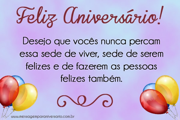 Feliz Aniversário, Gêmeos!