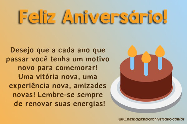 Mensagem de Aniversário para Chefe