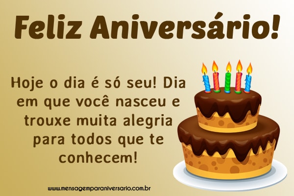 Felicidades, meu primo!