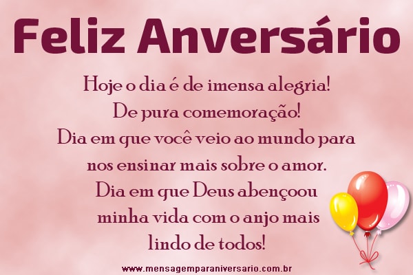 Featured image of post Mensagens De Aniversario Para Filha Mensagens de anivers rio para o primeiro ano de vida no estilo desenho animado