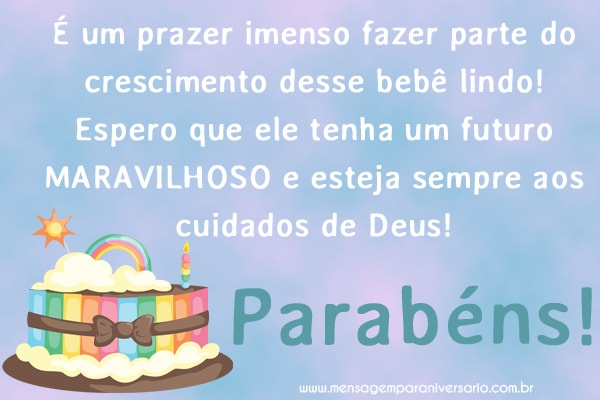 Mensagem de Aniversário para Bebê