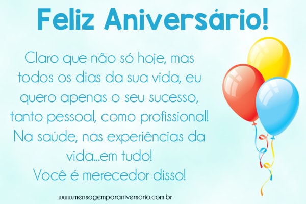 Mensagem de Aniversário para Amigo Distante