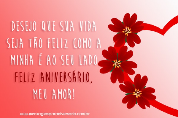 Mensagens de Aniversário para Esposa - Mensagem de Aniversário