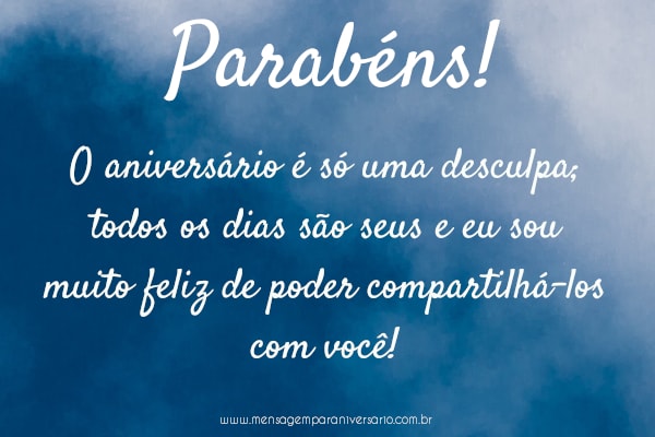 Parabéns para uma pessoa especial!