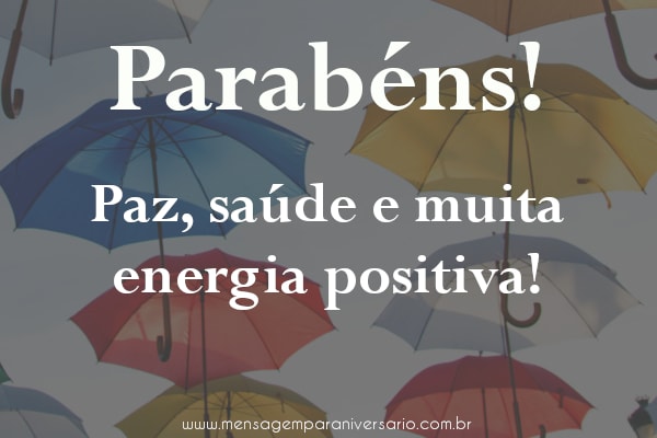 Parabéns pelos 20 anos!