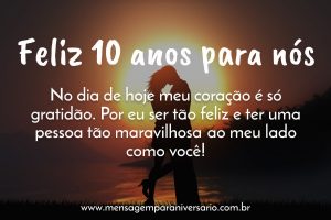 Mensagens de Aniversário para 10 Anos de Casados - Mensagem de Aniversário