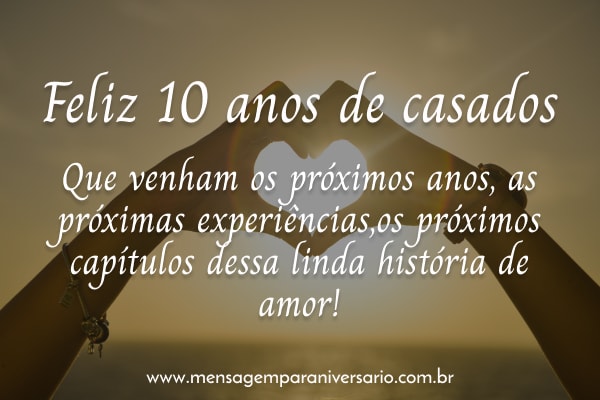 Comemoração dos 10 anos de casados